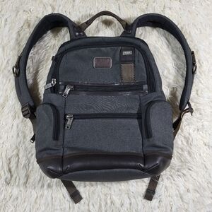 Tumi Grey, Black & brown Backpack with Versatile Functionality